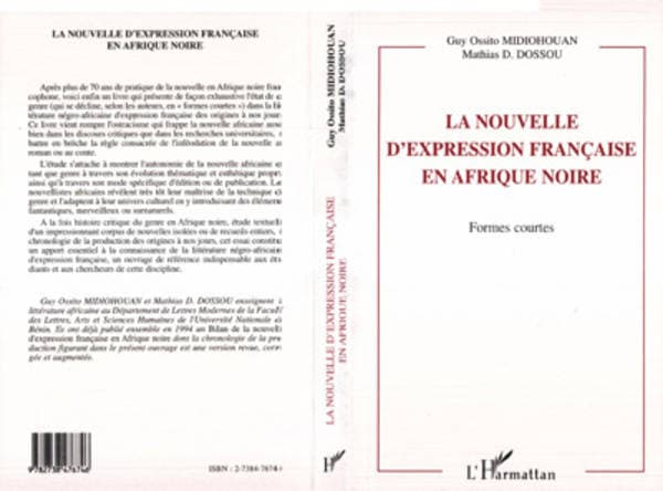 La Nouvelle d’Expression Française en Afrique Noire